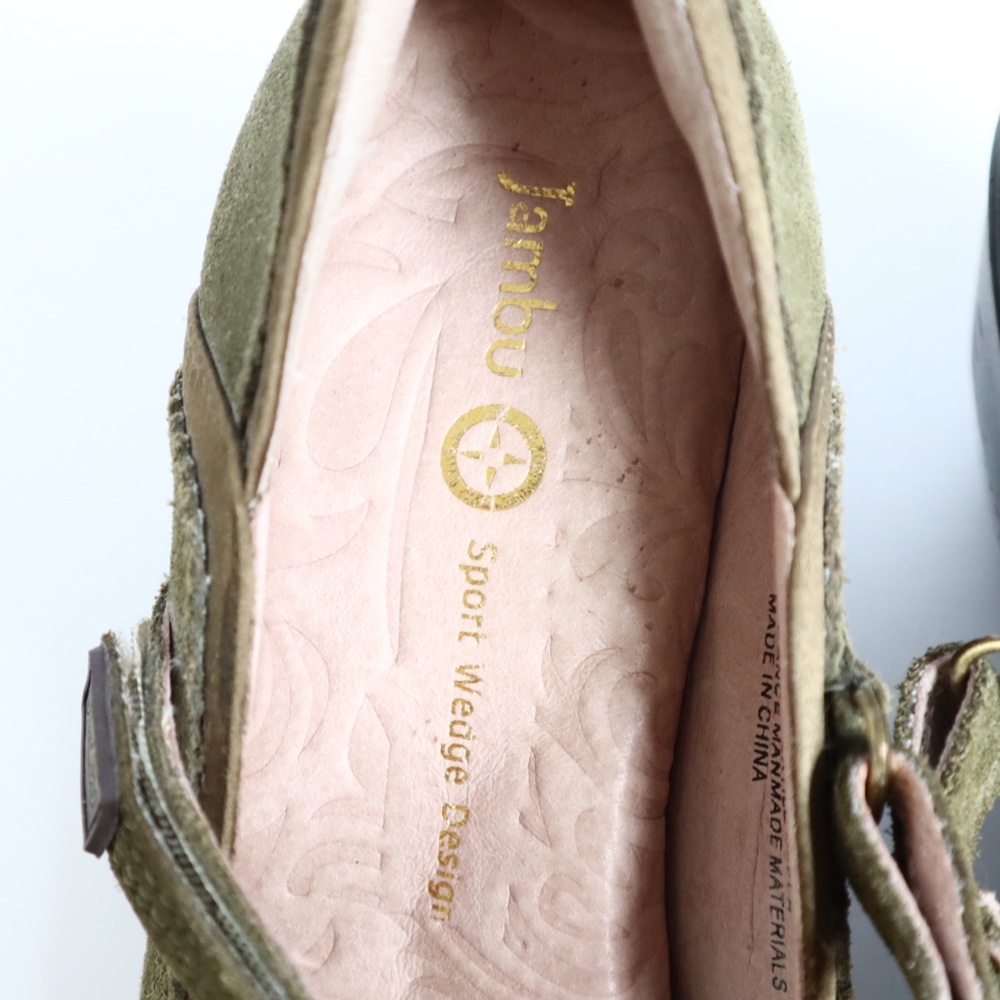 Jambu Olive Green Suede Mary Jane Clogs - Picture 10 of 10